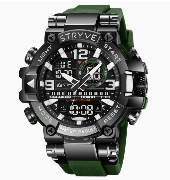 Sport Colorful Night Glow Electronic Waterproof Watch