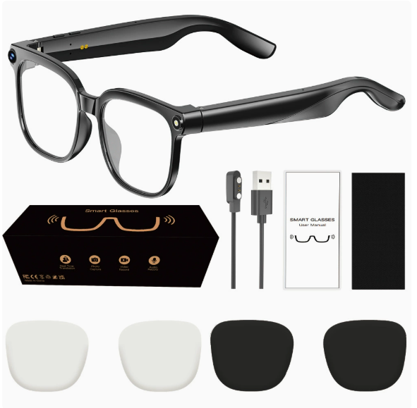 Bluetooth-enabled smart glasses with AI-powered voice communication