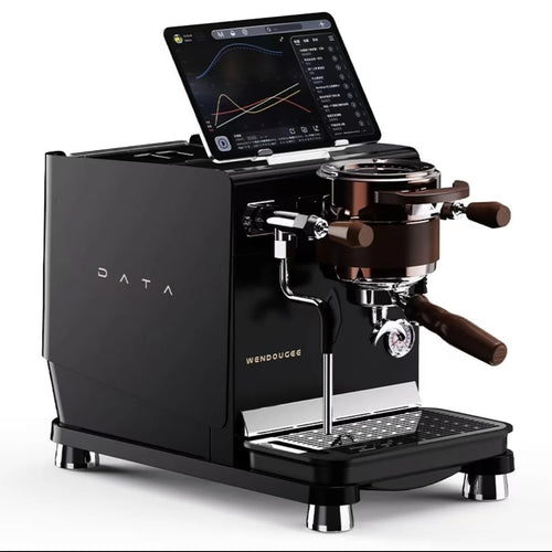 Wendouge DATA Automatic Battery-Powered Coffee Machine Italian Iron Touch Screen Hotel Use 24-Cup Capacity