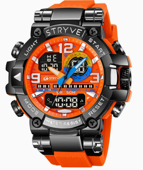 Sport Colorful Night Glow Electronic Waterproof Watch
