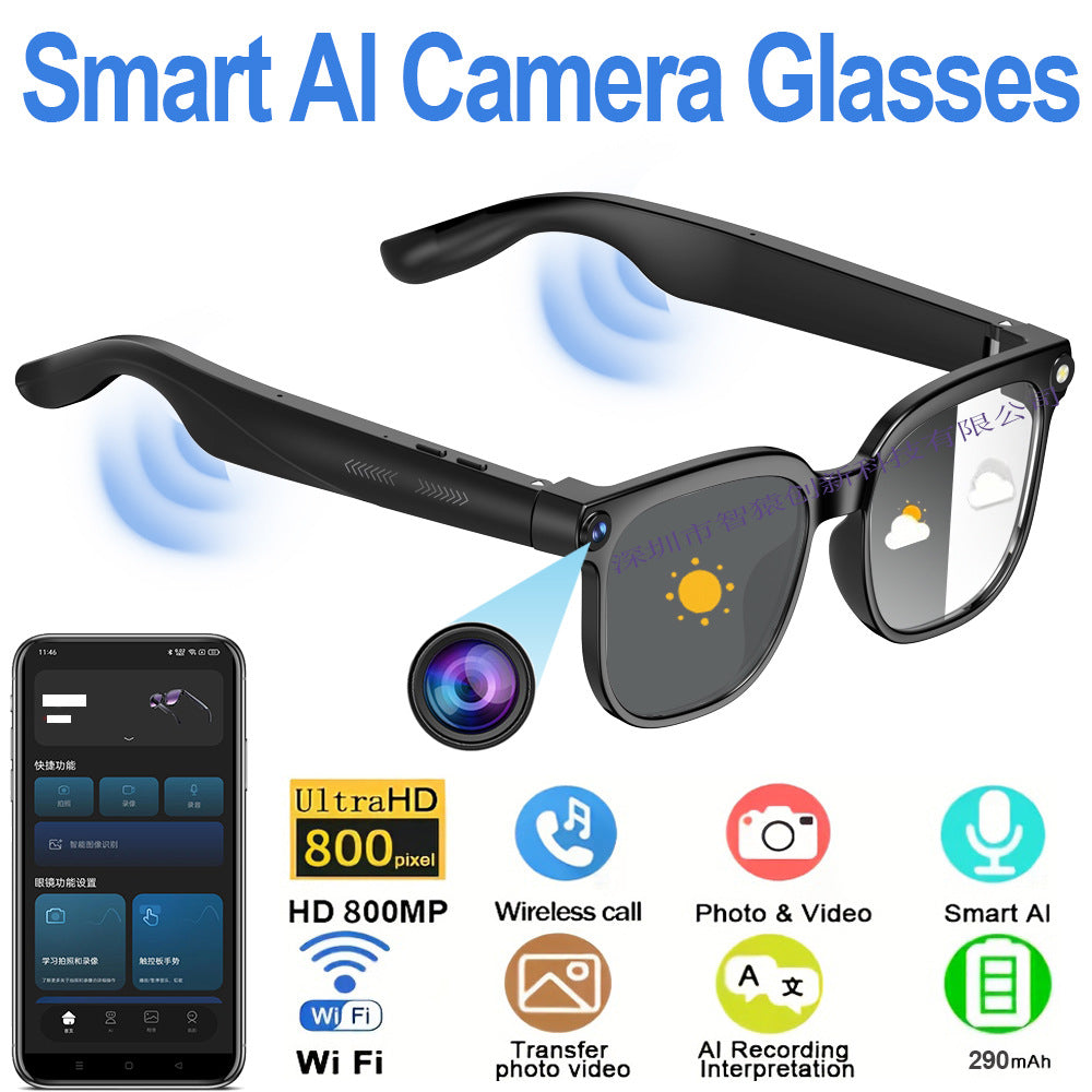 Bluetooth-enabled smart glasses with AI-powered voice communication