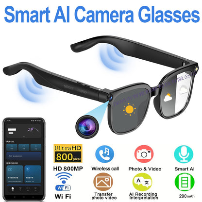 Bluetooth-enabled smart glasses with AI-powered voice communication