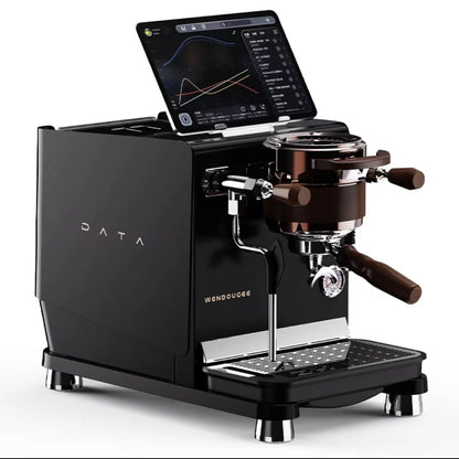 Wendouge DATA Automatic Battery-Powered Coffee Machine Italian Iron Touch Screen Hotel Use 24-Cup Capacity