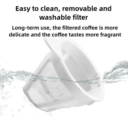 300W Small Household Palm Coffee Machine Office Freshly Ground Coffee Tea Maker Drip Type 220V-240V
