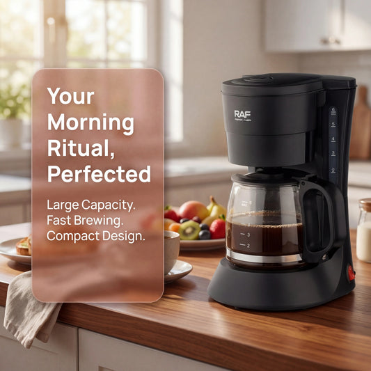 Cross-border 600ML Electric Coffee Maker American Drip Semi-Automatic Coffee Pot