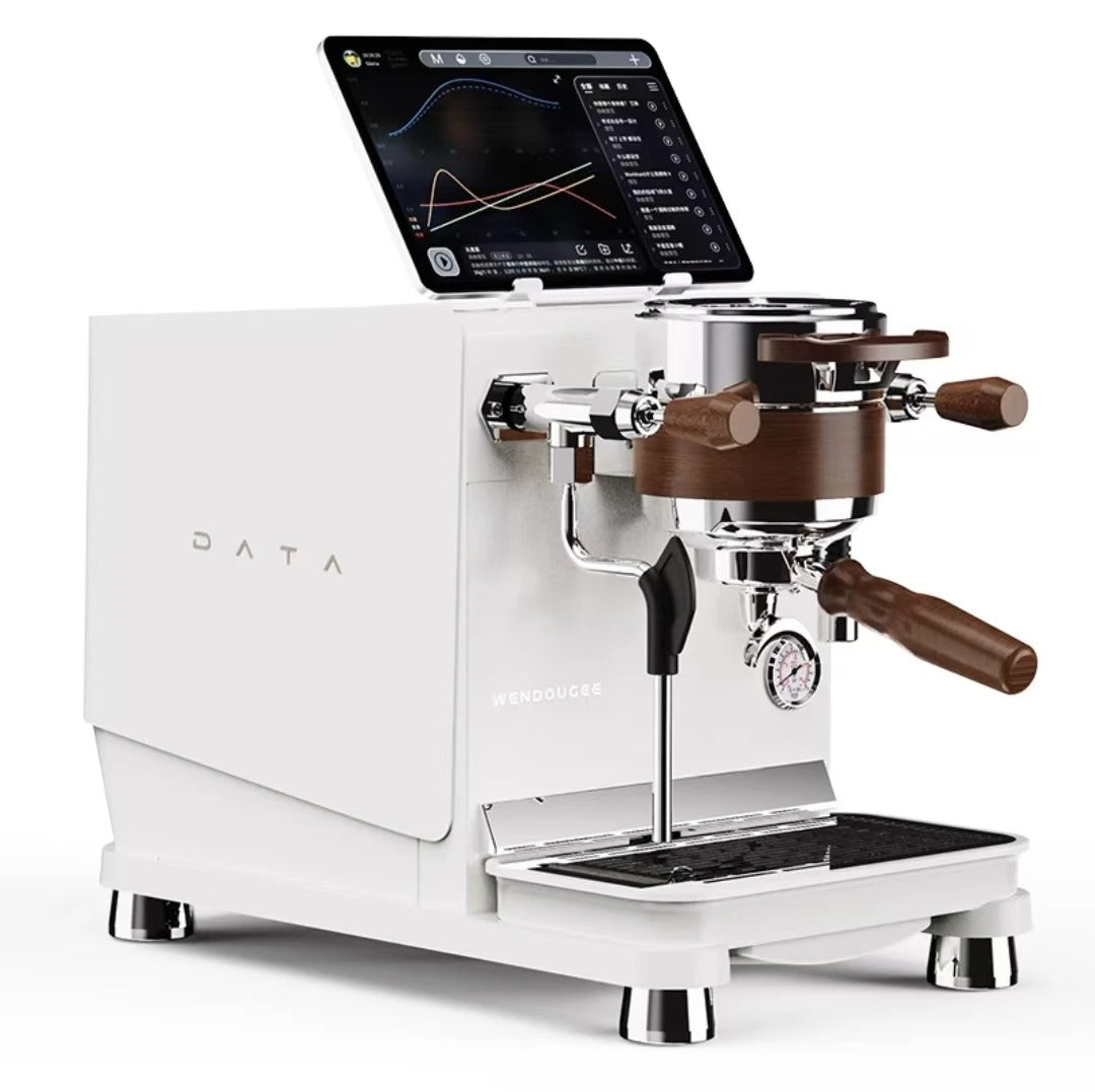 Wendouge DATA Automatic Battery-Powered Coffee Machine Italian Iron Touch Screen Hotel Use 24-Cup Capacity